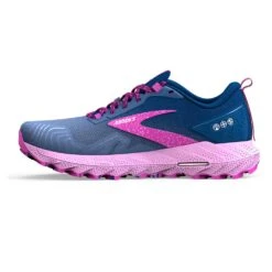 BROOKS Women's Cascadia Trail Running Shoe- Navy/Purple/Violet - Regular (B) -Love Running 120392 449 M Cascadia 17
