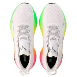Men's Foreverrun Nitro Futrograde Running Shoe- Puma White/Green Gecko- Regular (D) -Love Running 380005 02 sv04