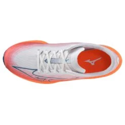 Mizuno Men's Wave Rebellion Flash Running Shoe- White/Silver - Regular (D) -Love Running 411392 0073 04