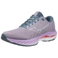 Mizuno Women's Wave Inspire 19 Running Shoe- Wisteria/China Blue- Regular (B) -Love Running 411398 6BCL 07