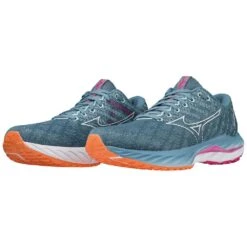 Mizuno Women's Wave Inspire 19 Running Shoe- Provincial Blue/White- Wide (D) 9 Mizuno Women's Wave Inspire 19 Running Shoe- Provincial Blue/White- Wide (D) -Love Running 411400 5B00 09