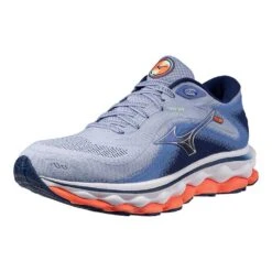 Mizuno Women's Wave Sky 7 Running Shoe - Blue Heron/Silver - Regular (B) -Love Running 411413 6Q73 07