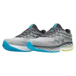 Mizuno Men's Wave Rider 27 Running Shoe - Pearl Blue/White - Regular (D) 16 Mizuno Men's Wave Rider 27 Running Shoe - Pearl Blue/White - Regular (D) -Love Running 411415 5F00 09