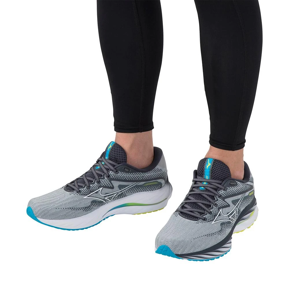 Mizuno Men's Wave Rider 27 Running Shoe - Pearl Blue/White - Regular (D) 10 Mizuno Men's Wave Rider 27 Running Shoe - Pearl Blue/White - Regular (D) - Image 10