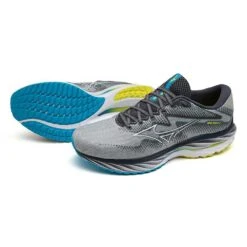 Mizuno Men's Wave Rider 27 Running Shoe - Pearl Blue/White - Regular (D) 21 Mizuno Men's Wave Rider 27 Running Shoe - Pearl Blue/White - Regular (D) -Love Running 411415 5F00 11
