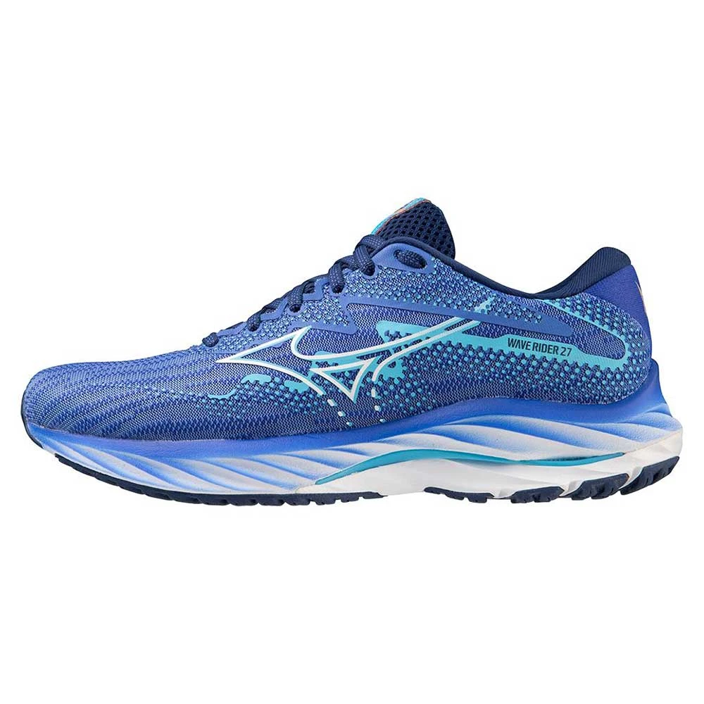 Mizuno Women's Wave Rider 27 Running Shoe - Ultramarine/White- Regular (B) 2 Mizuno Women's Wave Rider 27 Running Shoe - Ultramarine/White- Regular (B) - Image 2