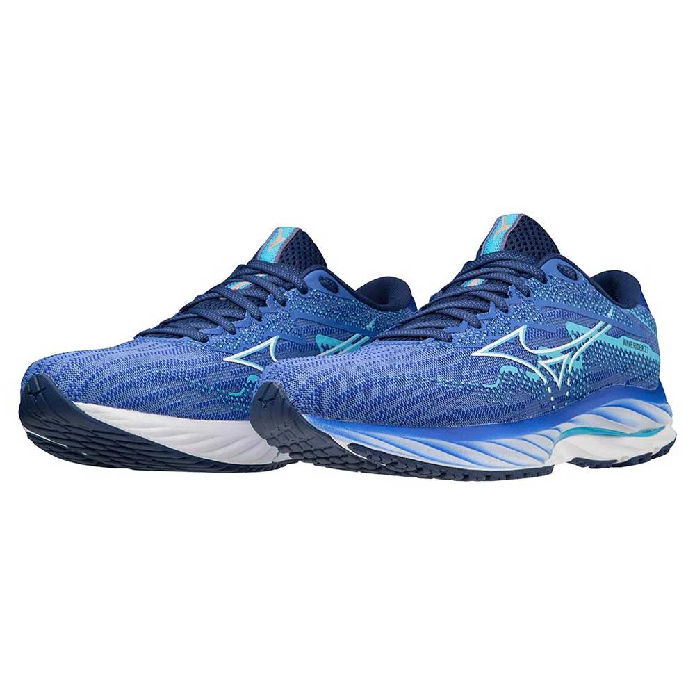 Mizuno Women's Wave Rider 27 Running Shoe - Ultramarine/White- Regular (B) 4 Mizuno Women's Wave Rider 27 Running Shoe - Ultramarine/White- Regular (B) - Image 4