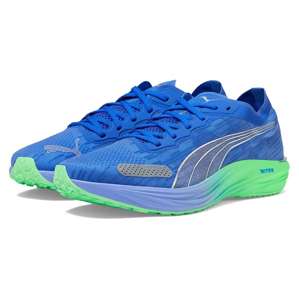Men's Liberate Nitro 2 Running Shoe - Royal Sapphire/PUMA Silver/Fizzy Lime - Regular (D) 3 Men's Liberate Nitro 2 Running Shoe - Royal Sapphire/PUMA Silver/Fizzy Lime - Regular (D) - Image 3