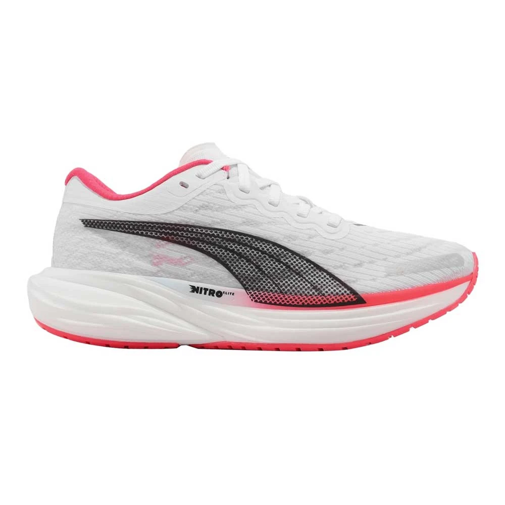 Women's Deviate Nitro 2 Running Shoe - Puma White/Fire Orchid/Icy Blue- Regular (B) 1 Women's Deviate Nitro 2 Running Shoe - Puma White/Fire Orchid/Icy Blue- Regular (B)