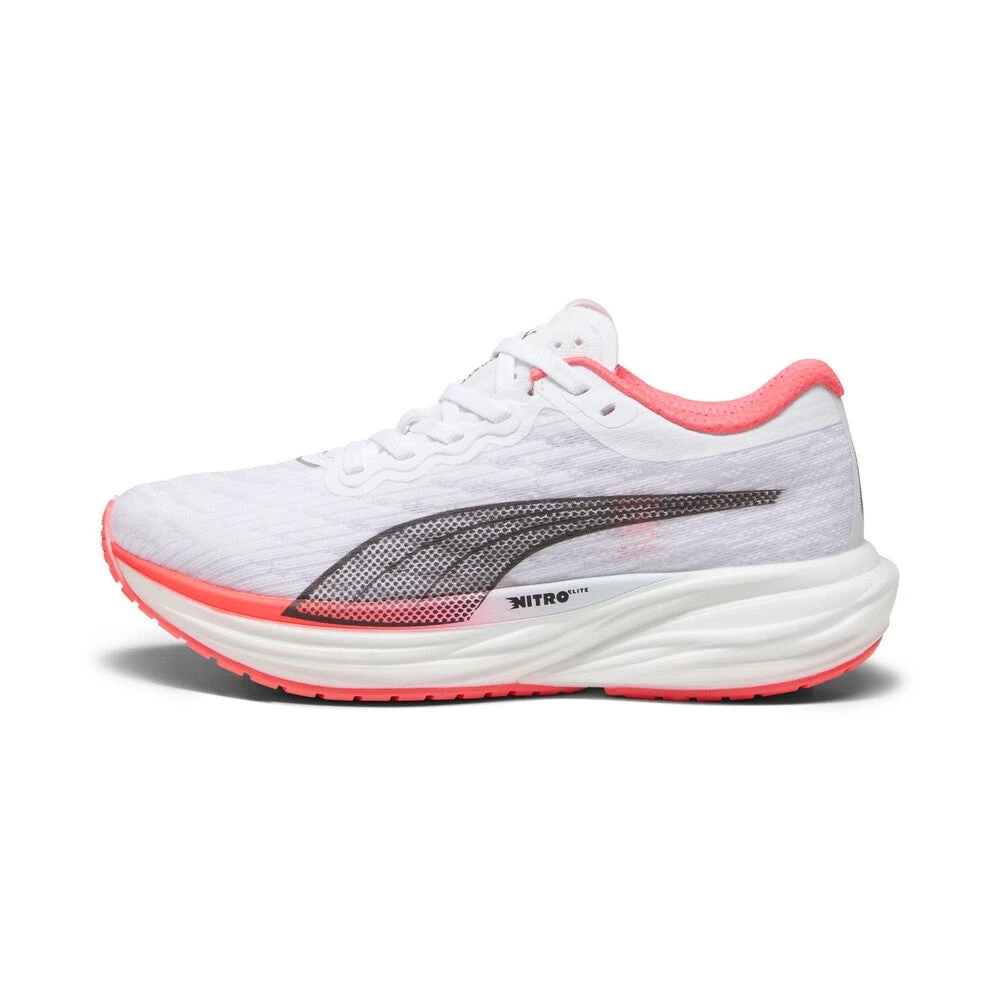 Women's Deviate Nitro 2 Running Shoe - Puma White/Fire Orchid/Icy Blue- Regular (B) 2 Women's Deviate Nitro 2 Running Shoe - Puma White/Fire Orchid/Icy Blue- Regular (B) - Image 2