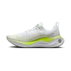 Women's Nike Infinity Run Flyknit 4 Running Shoe - White/Light Lemon Twist/Volt/Black- Regular (B) -Love Running AURORA DR2670 101 PHSLH001 2000