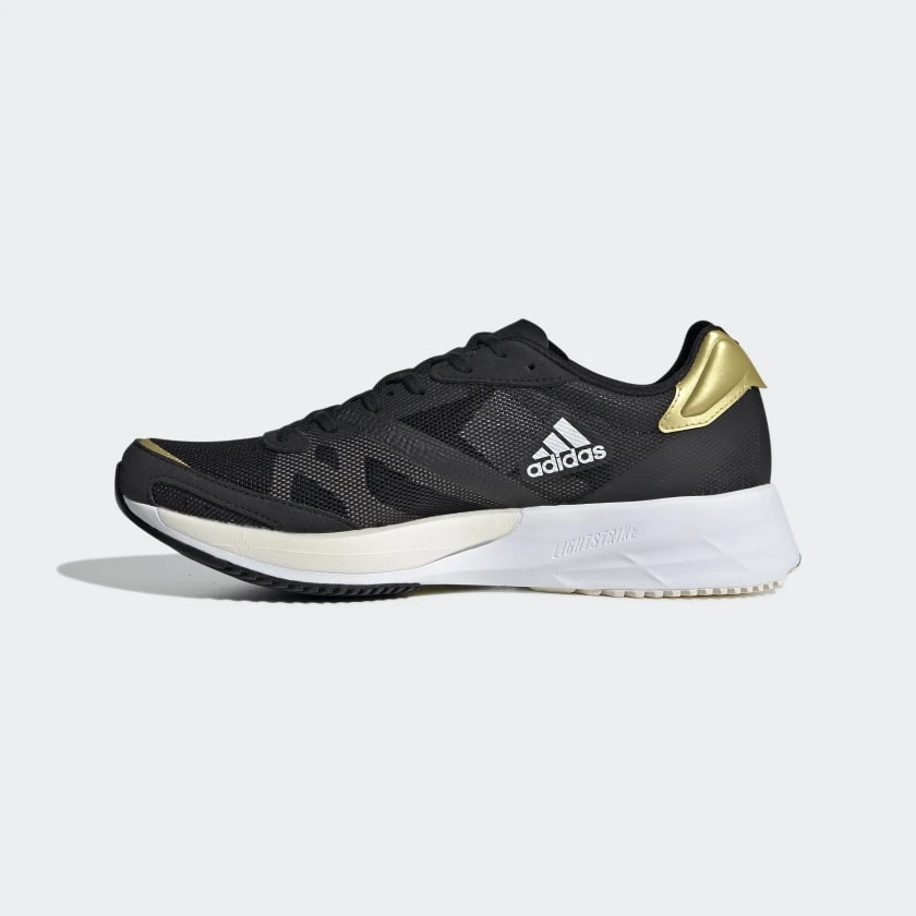 ADIDAS Women's Adizero Adios 6 Running Shoe - Core Black / Cloud White / Wonder White - Regular (B) 2 ADIDAS Women's Adizero Adios 6 Running Shoe - Core Black / Cloud White / Wonder White - Regular (B) - Image 2