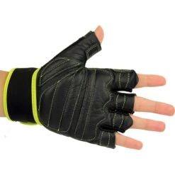 Men Fitness-mad Core Fitness & Weight Training Gloves -Love Running FGLOVECGRN2