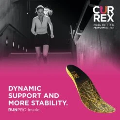 Unisex Currex Runpro Low Arch Insoles -Love Running GraphicRunProBanner11webENfm1 1