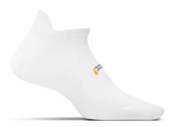 Feetures! High Performance Ultra Light Cushion No-Show Tab Running Socks - White (FA5500)