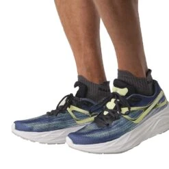 Salomon Men's Aero Glide Running Shoe- Blue Ashes/Dark Sapphire/Sunny Lime- Regular (D) -Love Running L47049200 7481c5f43c36e4a91ce83cf343a3c47e 4fdcdebe 1770 4cf6 b225 1490f2d8d436