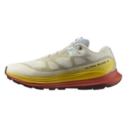 Salomon Men's Ultra Glide 2 Trail Running Shoe - Rainy Day/Freesia/Hot Sauce - Regular (D) -Love Running L47212200 1 GHO ULTRA GLIDE 2Rainy Day Freesia Hot Sauce