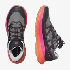 Salomon Women's Ultra Glide 2 Trail Running Shoe - Plum Kitten/Black/Pink Glo - Regular (B) -Love Running L47386400 a7ee7678c7aa283c3295204010ba182a