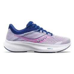 Saucony Women's Ride 16 Running Shoe - Mauve/Indigo - Regular (B)