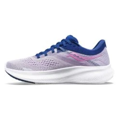 Saucony Women's Ride 16 Running Shoe - Mauve/Indigo - Regular (B) -Love Running S10830 30 2