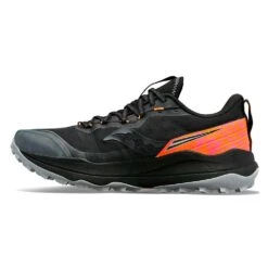 Saucony Men's Xodus Ultra 2 Trail Running Shoe - Black/ViZiOrange - Regular (D) -Love Running S10843 05 2