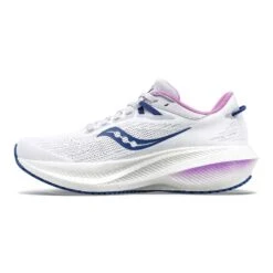 Saucony Women's Triumph 21 Running Shoe - White/Indigo - Regular (B) -Love Running S10881 31 2 1