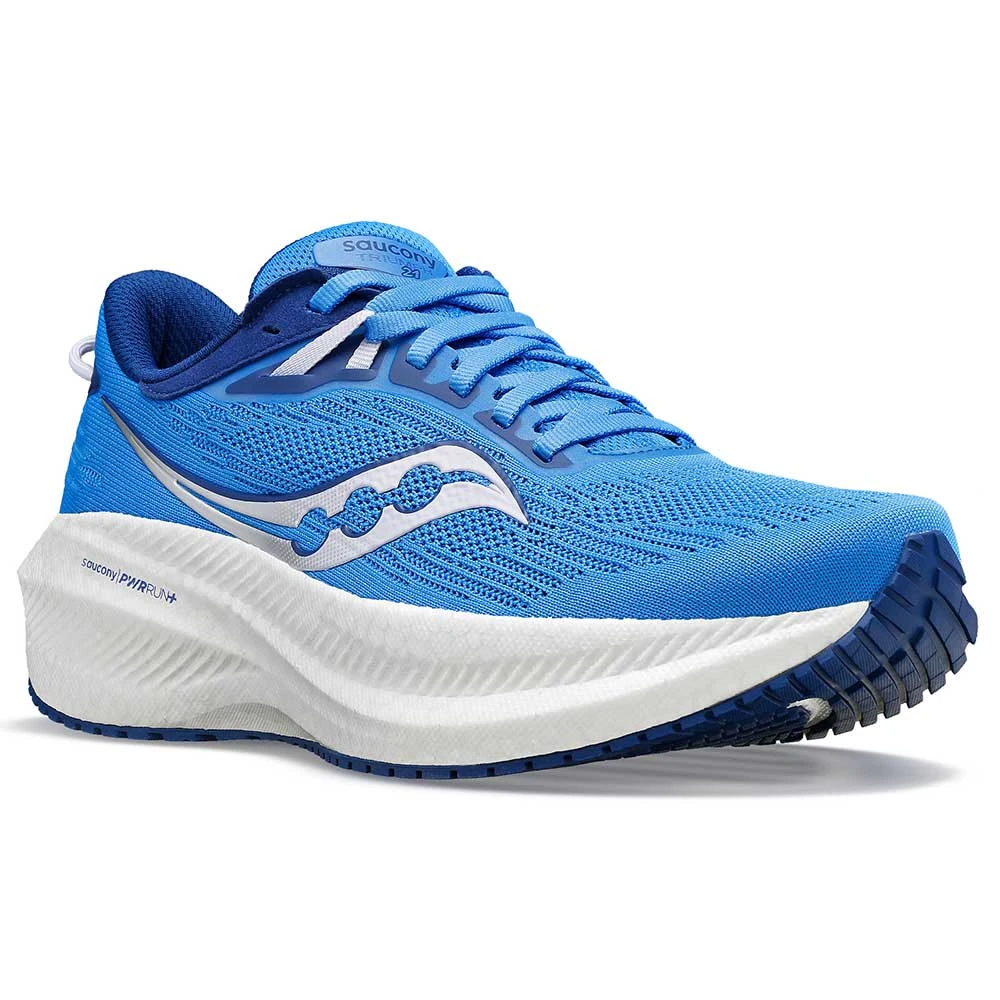 Saucony Women's Triumph 21 Running Shoe - Bluelight/Mauve - Regular (B) 2 Saucony Women's Triumph 21 Running Shoe - Bluelight/Mauve - Regular (B) - Image 2