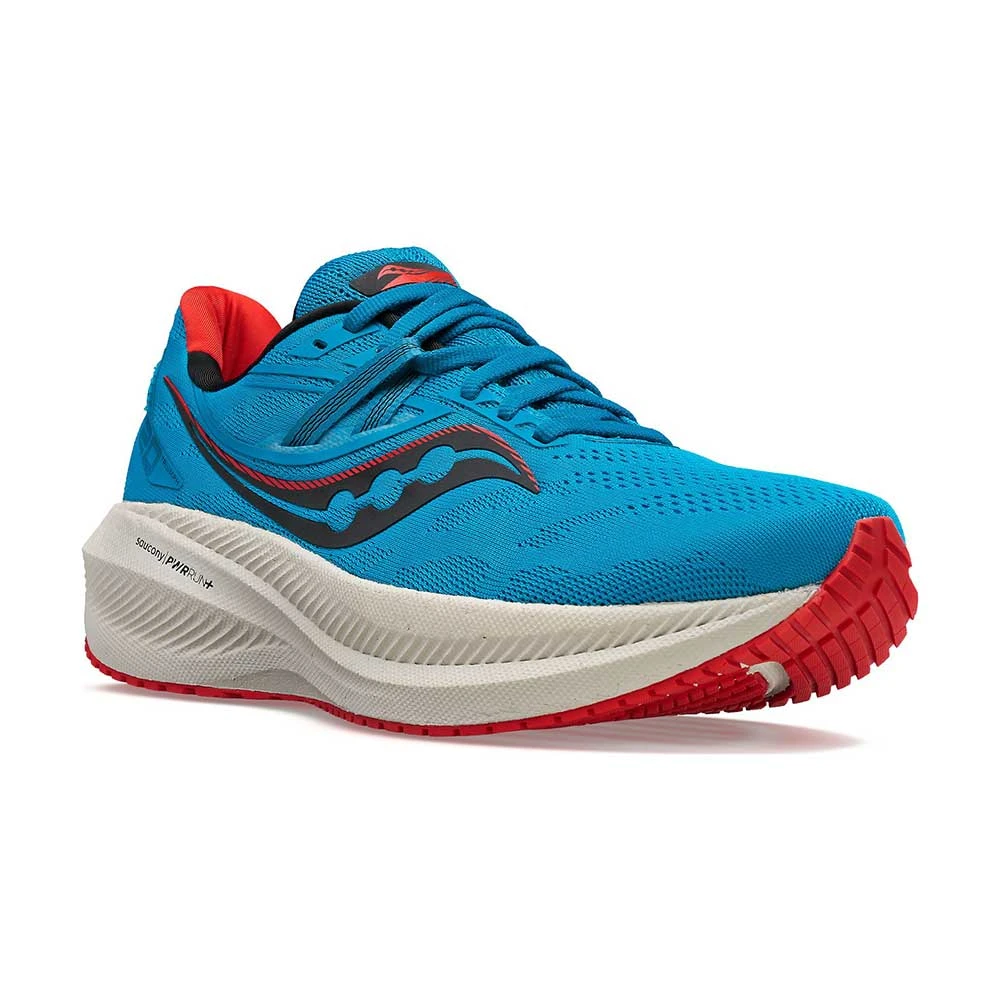 Saucony Men's Triumph 20 Running Shoe- Ocean/Redrock- Regular (D) 2 Saucony Men's Triumph 20 Running Shoe- Ocean/Redrock- Regular (D) - Image 2
