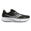 Saucony Men's Ride 16 Running Shoe -Black/White - Wide (2E)