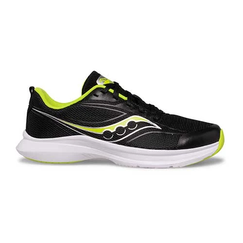 Saucony Youth Kinvara 13 Running Shoe - Black/Lime 2 Saucony Youth Kinvara 13 Running Shoe - Black/Lime -Love Running SK265520 3 1