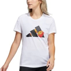 Adidas Aeroready Flower Graphic Women's Running T-Shirt