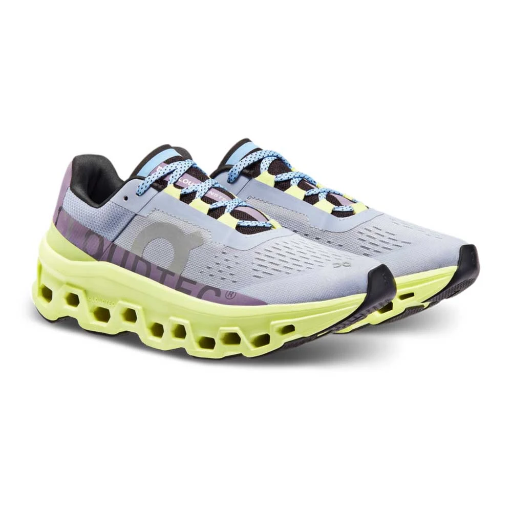 On Running Women's Cloudmonster Running Shoe - Nimbus/Hay - Regular (B) 2 On Running Women's Cloudmonster Running Shoe - Nimbus/Hay - Regular (B) - Image 2